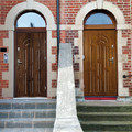 Entrance Door External Door O.K.Doors Azzuro 80, right, walnut