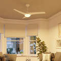 GoodHome Ceiling Fan Light Linto 132 cm 2 x E14, white