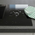 TÄCKNAN Ind hob/int extractor w recirc kit, IKEA 300/black
