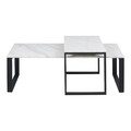 Set of Coffee Tables Nest Tables Katrine, white