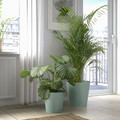 VITLÖK Plant pot, in/outdoor/turquoise, 24 cm