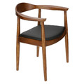 Chair President, wooden, dark brown