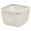 IKEA 365+ Food storage basket, metal/white, 14x14x10 cm