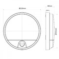 MacLean LED Lamp with IR Motion Sensor MCE291 W