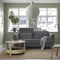 SLATORP 2-seat sofa, Hakebo dark grey