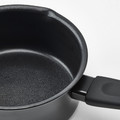 HEMLAGAD Saucepan, black, 1 l