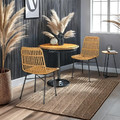 Dining Chair Surabaya, natural/black legs
