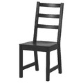 NORDVIKEN / NORDVIKEN Table and 4 chairs, black, black, 152/223x95 cm