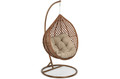 Hanging Cocoon Chair BALI LUX, in-/outdoor, brown