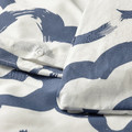EKPURPURMAL Duvet cover and 2 pillowcases, white blue/cloud, 200x200/50x60 cm