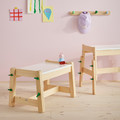 FLISAT Children's bench, height adjustable/green