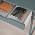 ALEX Desk, grey-turquoise, 100x48 cm