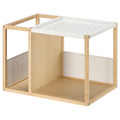 GILLERSBERG Bedside table, bamboo/white, 39x39x56 cm