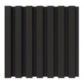 Lamella Mini Wall Panel Vertical Line 300 x 300 mm, black/black uni, felt