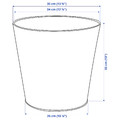 VITLÖK Plant pot, in/outdoor/turquoise, 32 cm