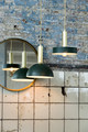 Pendant Lamp Boste, dark green/gold