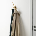 KÄMPIG 3-armed swivel hook, brass-colour