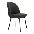 Upholstered Chair Cloe, dark grey