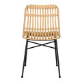 Dining Chair Surabaya, natural/black legs