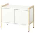 EKENABBEN Cabinet, aspen/white, 70x35x51 cm
