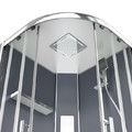 GoodHome Hydromassage Shower Cabin Beloya 90 cm, chrome