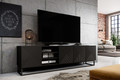 TV Cabinet Asha 200 cm, metal legs, matt black