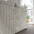 EKTORP 3-seat sofa with chaise longue, Karlshov beige/multicolour