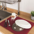 Dish Draining Mat, red