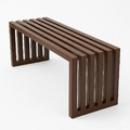 Architectural Modern Garden Bench 160cm, brown