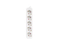 Lanberg Power Strip 3m 5x Schuko Outlet PS0-05F-0300-W, white