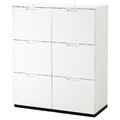 GALANT Storage combination with filing, white, 102x120 cm