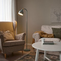 RÖDFLIK Floor/reading lamp, grey-green