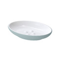 EKOLN Soap dish, light grey-turquoise