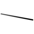 BODBYN Contoured deco strip/moulding, black, 221 cm