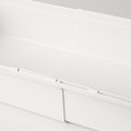 KACKLA Extendable box, white, 25-38x19 cm