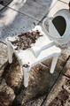 UTTER Children's stool, in/outdoor, white