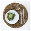 IHÅLLIG Place mat, natural, seagrass, 37 cm