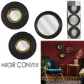 Set of 3 Mirrors Eye, black