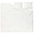 ÄNGSLILJA Duvet cover and 2 pillowcases, white, 200x200/50x60 cm