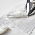STENFRÖ Sheer curtains, 1 pair, white/with heading tape, 145x300 cm