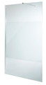Cooke & Lewis Shower Walk-in Panel Onega 120cm, chrome/pattern