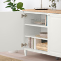 BESTÅ Storage combination with doors, white, Smeviken/Kabbarp white, 120x42x76 cm