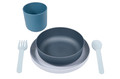 Bo Jungle B-CPLA Biodegradable Children's Tableware Set 5pcs Blue