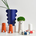 DOFTBRÄKEN Vase, dark blue, 28 cm