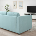 VIMLE Corner sofa, 5-seat, Saxemara light blue