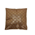 Cushion Scales 45x45cm, velvet, light brown