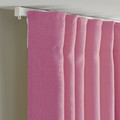 GINSTMOTT Curtains, 1 pair, pink/with heading tape, 145x300 cm