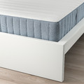 MALM Bed frame with mattress, white/Valevåg extra firm, 120x200 cm
