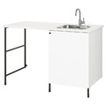 ENHET Laundry, anthracite/white, 139x63.5x90.5 cm
