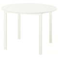 VIHALS Table, white/white, 107 cm